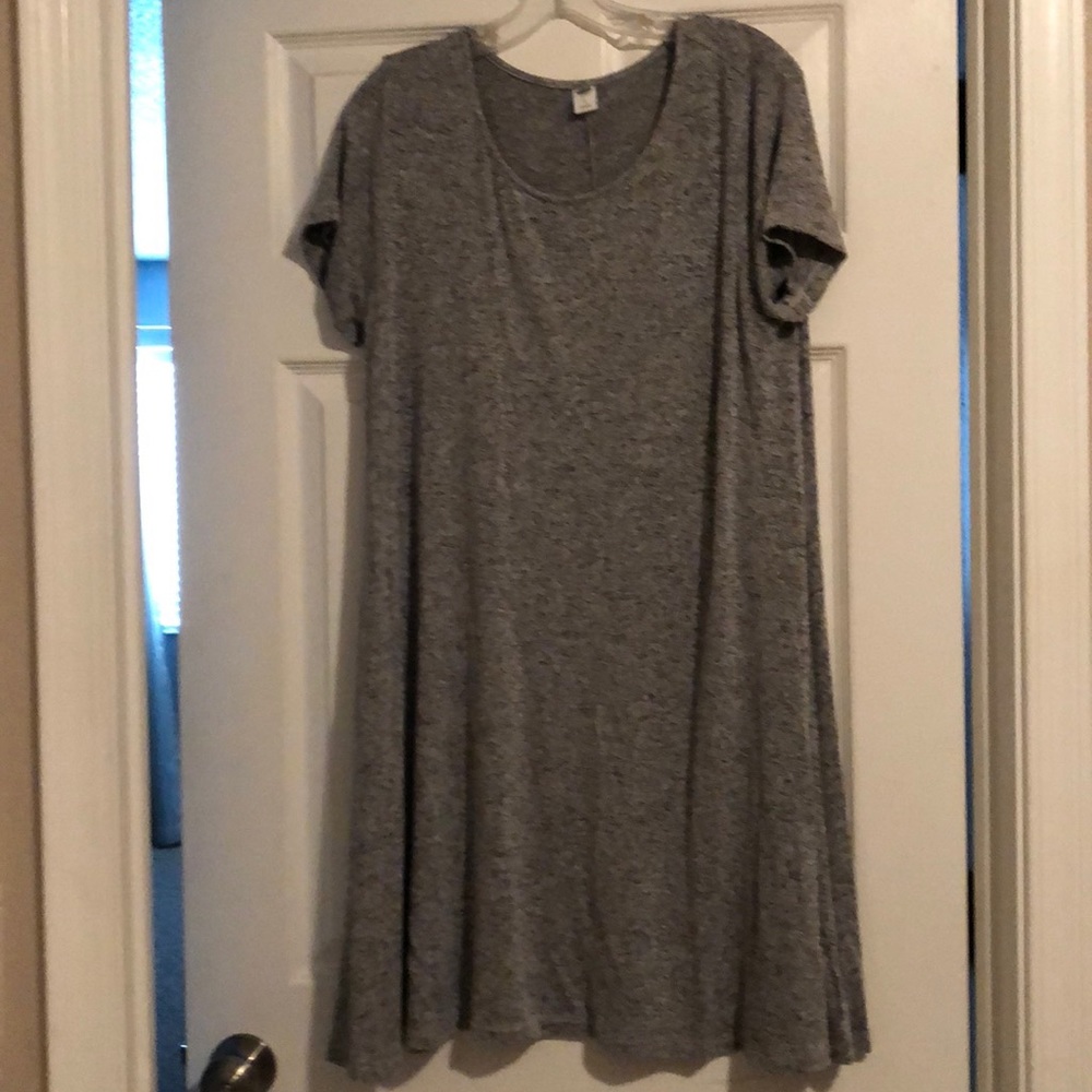 Heather gray swing dress